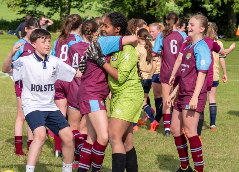 Players celebrating at the Summertown Stars Tournament
